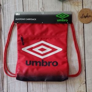 Umbro Duotone Athletic cinch CarrySack Navy / Red